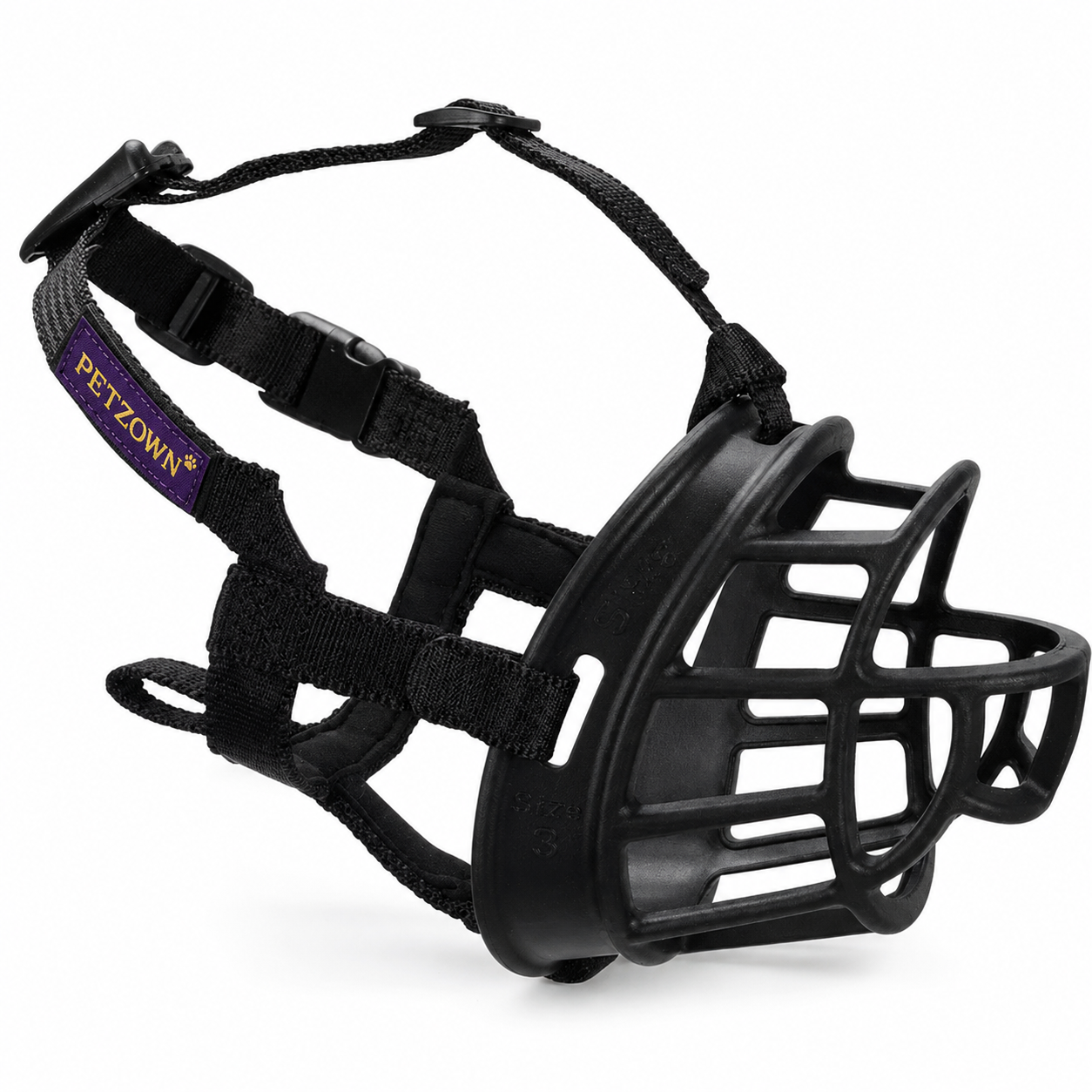 Petzown SecureFit Adjustable Basket Dog Muzzle